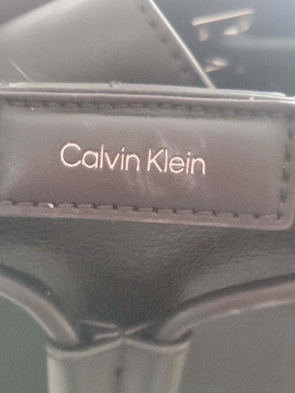 Calvin Klein Black Bucket Shoulder Bag with Drawstring - Picture 2 of 9